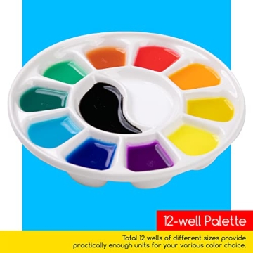 MEEDEN 7-Inch Porcelain Paint Palette for Artists