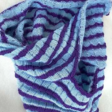 MISSACTIVER Women’s Striped Crisscross Knitted Crop Tube Top Sexy Hollow Out Sleeveless Strapless Cropped Tank Top Vest Purple