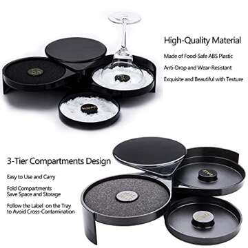 3-Tier Bar Glass Rimmer - Essential Margarita Salter & Cocktail Accessories