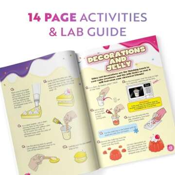 Playz Yummy Cupcake Soap & Bubbles DIY Science Kit - Fun STEM Gift for Age 8, 9, 10, 11, 12 Year Old Girls and Boys - Educational Arts and Crafts for Kids Age 8-12