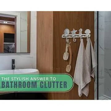 Vintage Seashell Coat Hook for Coastal Decor