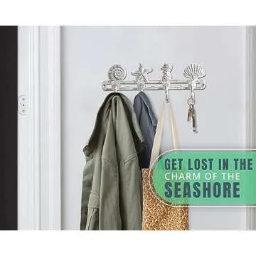 Vintage Seashell Coat Hook for Coastal Decor