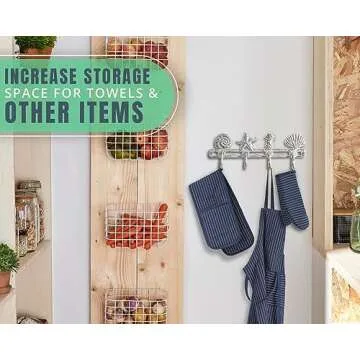 Vintage Seashell Coat Hook for Coastal Decor