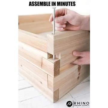 Cedar Garden Bed Kit 48x48 Unmatched Quality & Easy Assembly