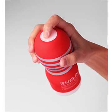 TENGA TOC-201H Strong Original Pre-Lubricated Male Masturbator Vacuum Cup with Powerful Suction Black