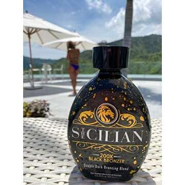 The Sicilian 200X Black Bronzer Tanning Lotion