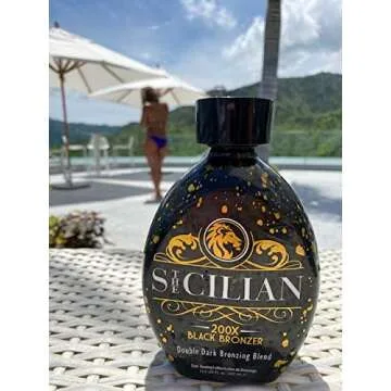 The Sicilian 200X Black Bronzer Tanning Lotion