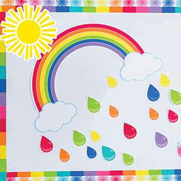 Schoolgirl Style - Hello Sunshine | Giant Rainbow Bulletin Board Set
