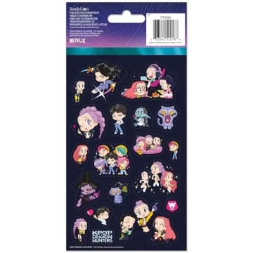 Netflix Kpop Demon Hunters Stickers - 4 Colorful Sheets