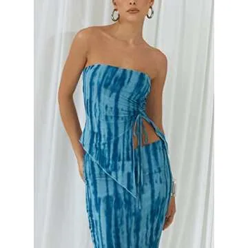 Women 2 Piece Skirt Set Off Shoulder Top for All Occasions