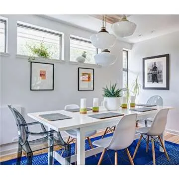 2xhome Set of 2 Smoke Modern Glam Ghost Chairs Chair with Arms Molded Acrylic Plastic Mirrored Furni...