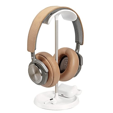Stylish Heavy Base Headphone Stand with Tray for All Headsets