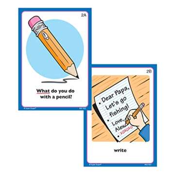 Super Duper Publications | Ask and Answer® What Questions Flash Card Deck | Educational Learning Resource for Children