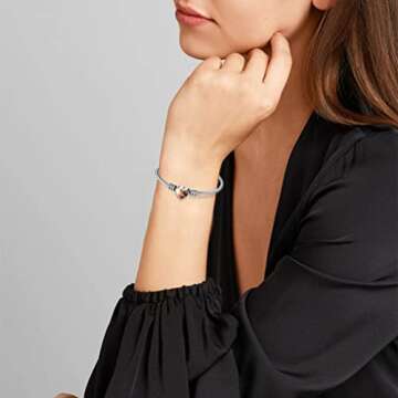 Custom4U Personalized Picture Cuff Bracelets for Women