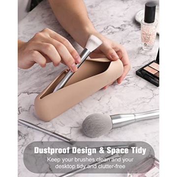 FERYES Magnetic Travel Makeup Brush Holder - Compact & Durable