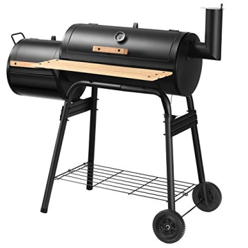 Giantex BBQ Grill Charcoal Barbecue Grill | Outdoor Smoker for Home