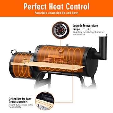 Giantex BBQ Grill Charcoal Outdoor Smoker for All