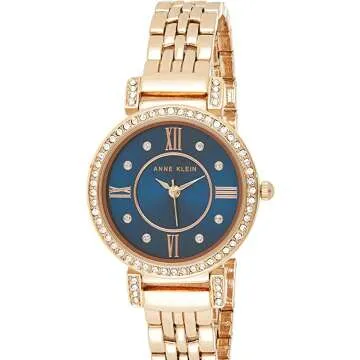 Anne Klein Women's Crystal Accented Bracelet Watch AK/2928 - Elegant Timepiece