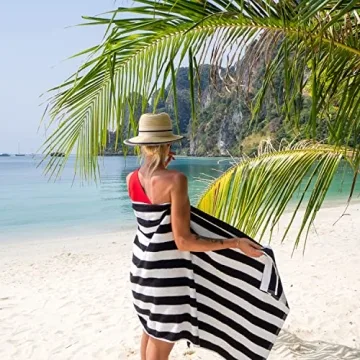 Arkwright Cabana Beach Towel Pack of 4 - Soft Cotton