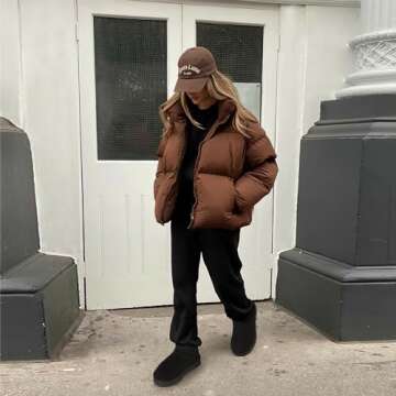 Carcuume Women's Platform Mini Boots Fur-Lined Winter Warm Ankle Snow Classic Ultra Comfortable Shoes,BESS-Black-8