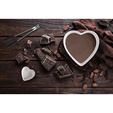 Bigger and Improved Zen Kitchen Ceramic Fondue Pot Set