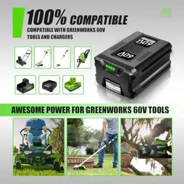 NEPOWILL 60V 5.0Ah Replacement Battery for Greenworks PRO 60V Battery Max LB60A03 LB60A02 LB60A00, Compatible with Greenworks 60V Cordless Tools 20352 22232 2508302