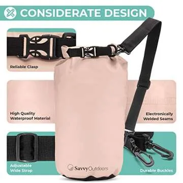 Savvy Outdoors Waterproof Dry Bag for Outdoor Adventures