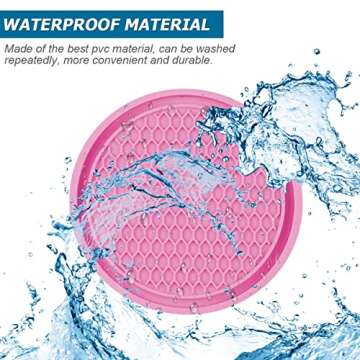 Car Cup Holder Coaster, 4 Pack Non-Slip Insert Coasters, Universal Durable Auto Cup Mat, 2.75 Inch Flexible Silicone Pad for Car Interior, Vehicle Accessories for Men and Women