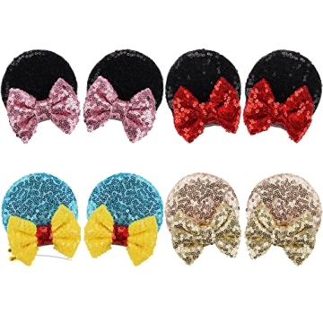 Charming Mouse Ear Hair Clips for All Ages