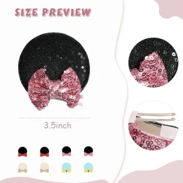 Charming Mouse Ear Hair Clips for All Ages