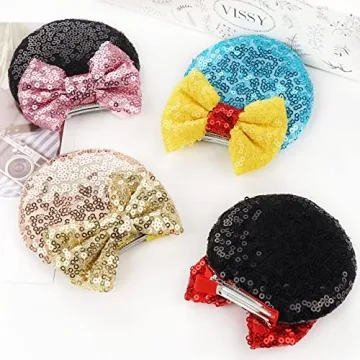 Charming Mouse Ear Hair Clips for All Ages