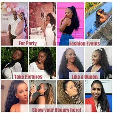 Stunning 22" Corn Wave Ponytail Extension for Elegant Hairstyles