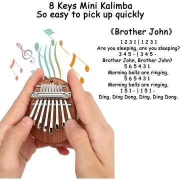 MIAODAM Mini Kalimba - Portable Finger Piano for All