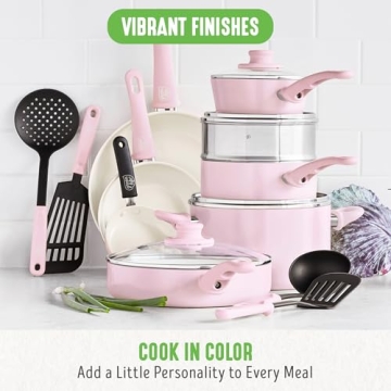 GreenLife Soft Grip Cookware Set Non-Toxic Ceramic Nonstick