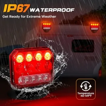 ZUNAICE Wireless Trailer Lights Magnetic LED Kit Portable