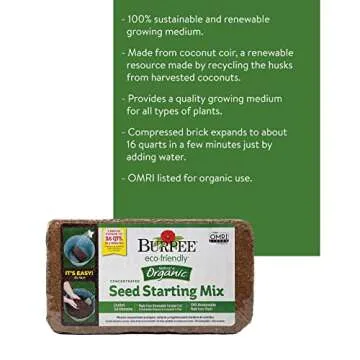 Burpee Indoor Seed Starting Kit with Organic Coconut Coir