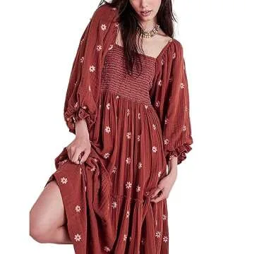 Chloefairy Women's Embroidered Maxi Dress for All Occasions