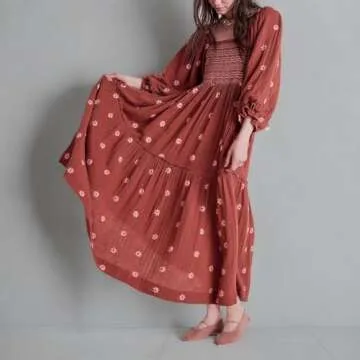 Chloefairy Women's Embroidered Maxi Dress for All Occasions