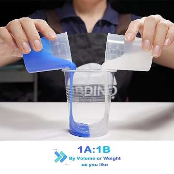 BBDINO Silicone Mold Making Kit 42 Oz, 30A Liquid Silicone for Mold Making, Fast Cure Mold Making Si...