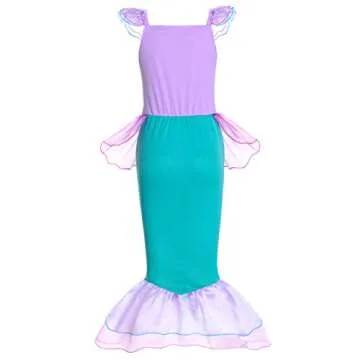 Joy Join Little Girls Mermaid Costume Set for Ages 6-7