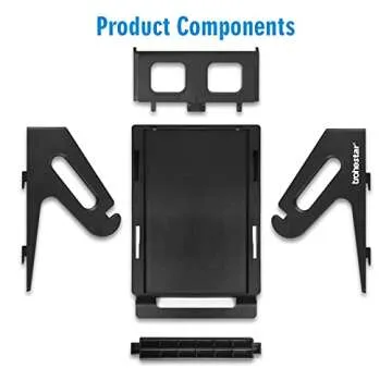 Trohestar Thermal Label Holder for Rolls and Fanfold Labels Work with Desktop Label Printer (Black)