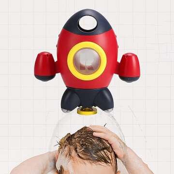 Fun Baby Rocket Bath Toy for Kids