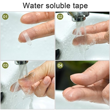 Hotop Wash Away Sewing Tape - 1/4 Inch Double-Sided