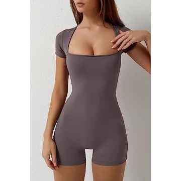 Stylish QINSEN Women's Short Sleeve Jumpsuit for Summer