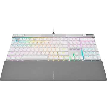 Corsair K70 PRO RGB Optical-Mechanical Gaming Keyboard - OPX Linear Switches, PBT Double-Shot Keycap...