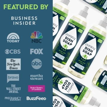 Puracy Natural Dish Soap Plant-Based Eco-Friendly Cleaner