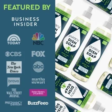 Puracy Natural Dish Soap Plant-Based Eco-Friendly Cleaner