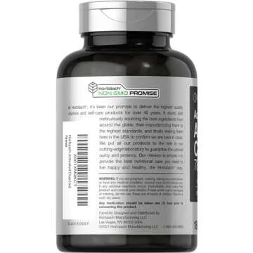 Horbäach Charcoal Pills 780mg | 180 Capsules | Activated Charcoal from Coconut Shells | Non-GMO and Gluten Free