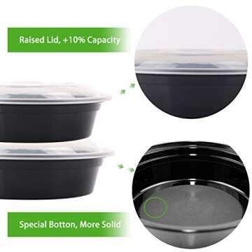 Round Meal Prep Containers for Easy Meal Planning