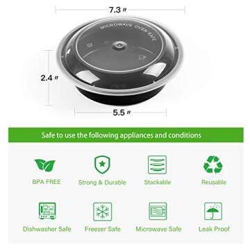 Round Meal Prep Containers for Easy Meal Planning